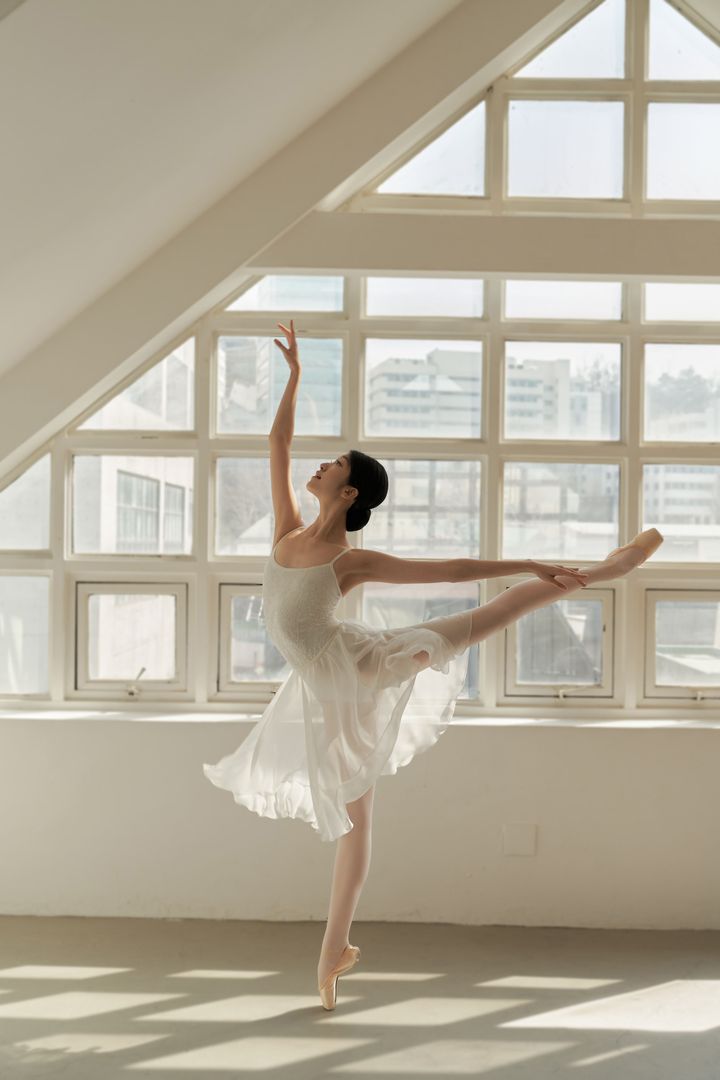 SISSONE WEAR Purity camisole ballet leotard WHITE