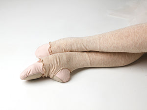 LEVDANCE Powder knit stir up ballet leg warmers OATMEAL