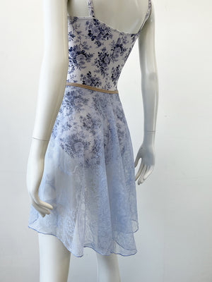 LEVDANCE Grace antique ballet lace skirt LAVENDER BLUE