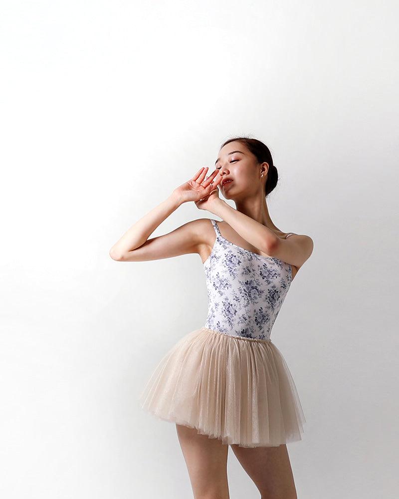 Emilie camisole ballet leotard TOILE DE JOUY-BLUE – Adagio Ballet